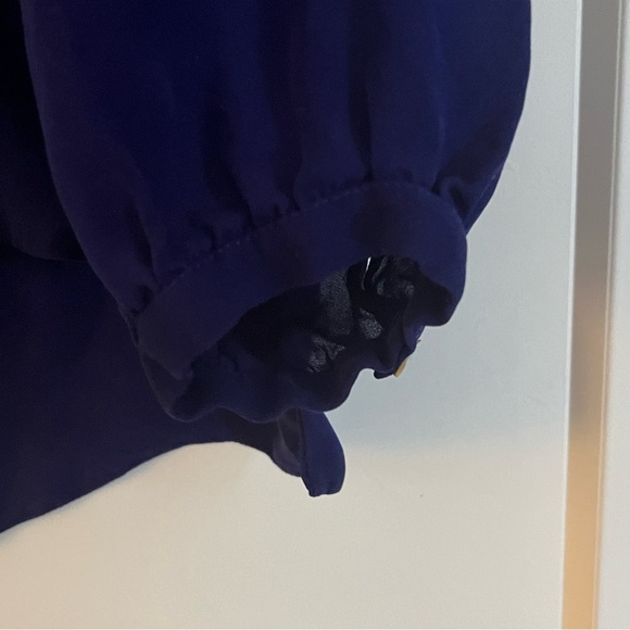 Vintage 💯 Silk Plum Purple Blouse - Picture 2 of 9